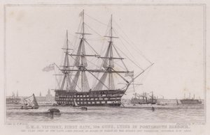 HMS Victory, primeira taxa de Edward William (after) Cooke