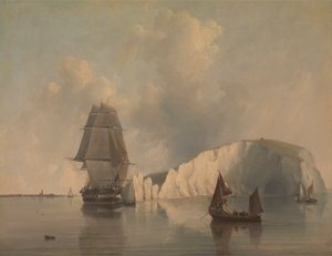 Fora das Agulhas, Ilha de Wight de Edward William Cooke