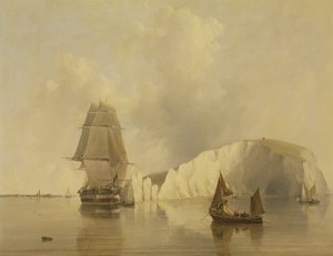 Fora das agulhas, ilha de Wight de Edward William Cooke