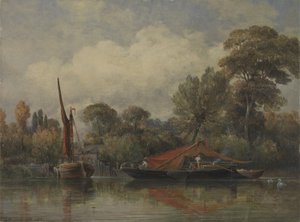 Em frente à minha casa em Barnes de Edward William Cooke