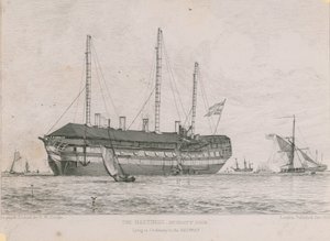 O Hastings deitado no ordinário no Medway de Edward William Cooke