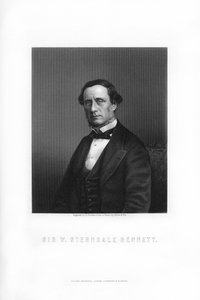 Sir William Sterndale Bennett, compositor inglês, 1899.