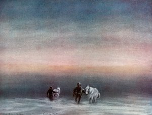 Exercitando os Pôneis, 1911, 1913. de Charles Edward Wilson