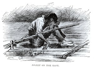 Asleep on the Raft, ilustração de 