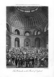 A Rotunda no Banco da Inglaterra, Londres, 1804.