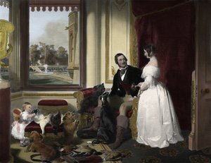 O Castelo de Windsor em Tempos Modernos de Edwin (after) Landseer