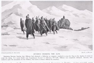 Severus atravessando os Alpes de Edwin A. Morrow