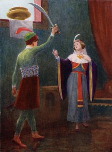 Ele estava com muita raiva e segurou sua espada na mão de Edwin Arthur Norbury