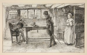 Um Visitante indesejado - de Edwin Austin Abbey