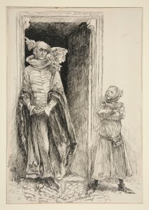 Armado e Traça, do Acto III, Cena i, Amor de Edwin Austin Abbey