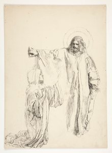 Cristo e Maria Madalena de Edwin Austin Abbey