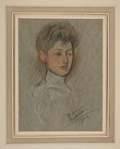 Coroação de Edward VII Retrato: Princesa Victoria Alexandra Olga Mary de Edwin Austin Abbey