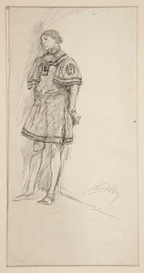 Estudo de trajes para Dois Cavalheiros de Verona (?) de Edwin Austin Abbey