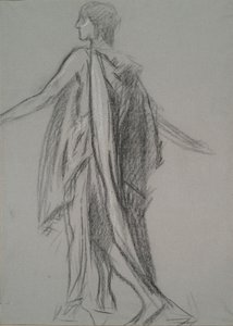 Estudo de números iniciais para de Edwin Austin Abbey