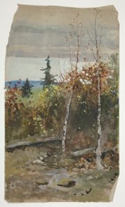 Paisagem de outono de Edwin Austin Abbey