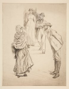 Figura Cena, estudo para de Edwin Austin Abbey