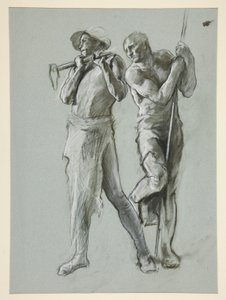 Estudo de figuras para de Edwin Austin Abbey