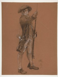 Estudo de figura para de Edwin Austin Abbey
