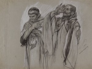 Estudo de figura para de Edwin Austin Abbey