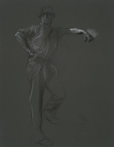 Estudo de figura para de Edwin Austin Abbey