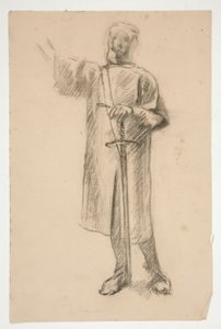 Estudo de figura para de Edwin Austin Abbey