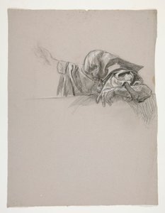 Estudo de figura para o Rei Arthur de Edwin Austin Abbey