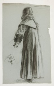 Estudo de figuras para o Rei Arthur de Edwin Austin Abbey