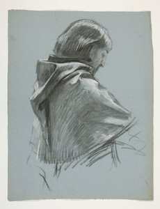Estudo de figura para o Rei Arthur de Edwin Austin Abbey
