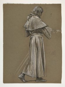 Estudo de figuras para o Rei Arthur de Edwin Austin Abbey
