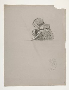 Estudo de figuras para o Rei Artur de Edwin Austin Abbey