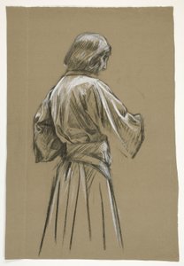 Estudo de figuras para o Rei Arthur de Edwin Austin Abbey