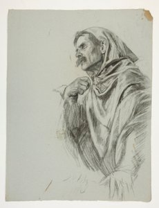 Estudo de figuras para o Rei Artur de Edwin Austin Abbey