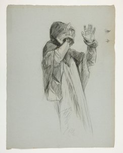 Estudo de figuras para o Rei Artur de Edwin Austin Abbey