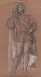 Estudo de figuras para o Royal Exchange de Edwin Austin Abbey