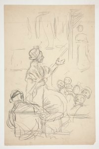 Grupo de figuras - (ilustração não identificada) ( de Edwin Austin Abbey