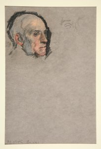 Cabeça de um homem, Coroação de Edward VII retrato de Edwin Austin Abbey