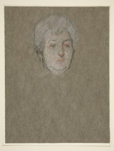 Chefe da mulher idosa para a Coroação de Edw. VII de Edwin Austin Abbey