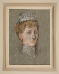 Chefe da Princesa de Gales (Rainha Maria) de Edwin Austin Abbey