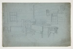 Estudo de Interiores de Edwin Austin Abbey