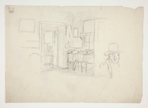 Estudo de Interiores de Edwin Austin Abbey
