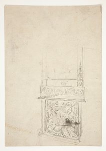 Estudo do interior da chaminé de Edwin Austin Abbey
