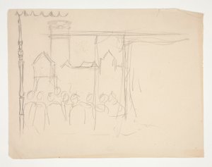Isabella e o Duque (estudo para .1108), de Measure for Measure de Edwin Austin Abbey