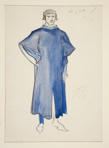 John of Gaunt, esboço de fantasia para Henry Irving de Edwin Austin Abbey