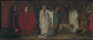«Rei Lear», ato I, cena I de Edwin Austin Abbey