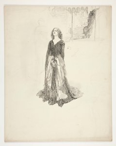 Dama com as Mãos Apertadas, do Rei Ricardo II de Edwin Austin Abbey
