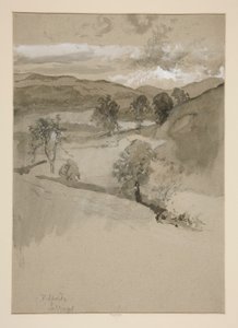Paisagem - Campos de Edwin Austin Abbey