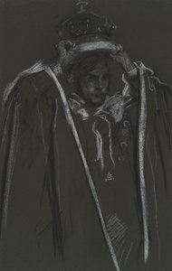 Pares colocando maça de coroação para de Edwin Austin Abbey