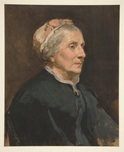 Retrato de uma mulher mais velha (babá não identificada) de Edwin Austin Abbey