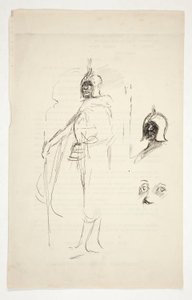 Estudo preliminar para Othello (?) de Edwin Austin Abbey