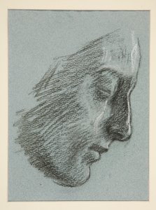 Perfil de uma jovem mulher de Edwin Austin Abbey